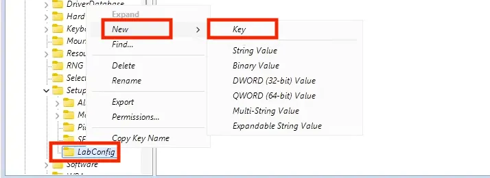 New DWORD Value