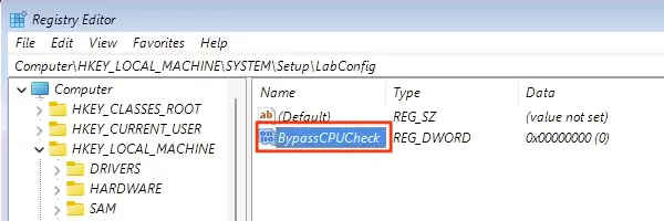 BypassCPUCheck